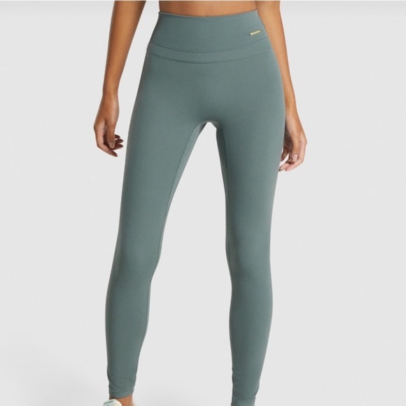 Gymshark Whitney Simmons High Rise Leggings - Eucalyptus XS - Picture 1 of 4